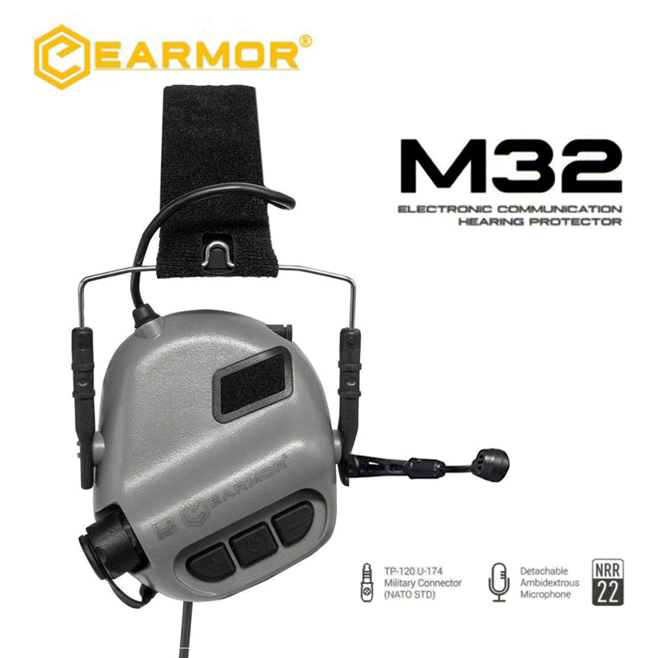 EARMOR M32 MOD4 casques tactiques Aviation réduction du bruit écouteurs de Communication-TAN