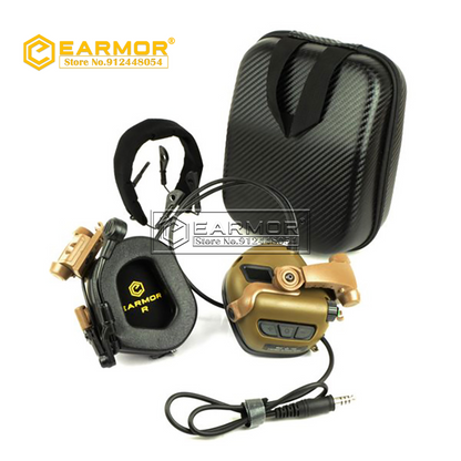 OPSMEN EARMOR M32X-Mark3 MilPro - Auriculares RAC estándar militar, color negro