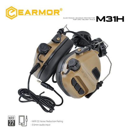 EARMOR M31H casque tactique Protection auditive pour Wendy Exfil casque Rails 3 couleurs