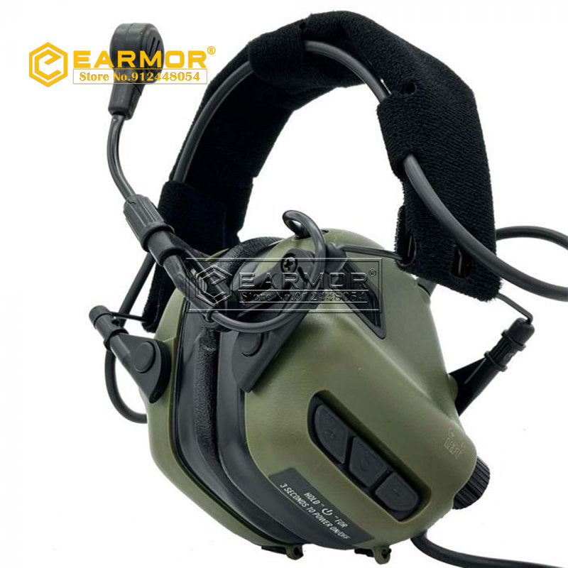 EARMOR M32-Mark3 MilPro Tactical Headset Military Standard Hearing Protector- Coyote Brown