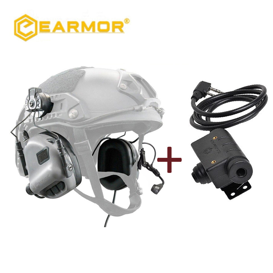 Casque EARMOR M32H MOD4 et adaptateur M51 Kenwood PTT Baofeng Communication Radio