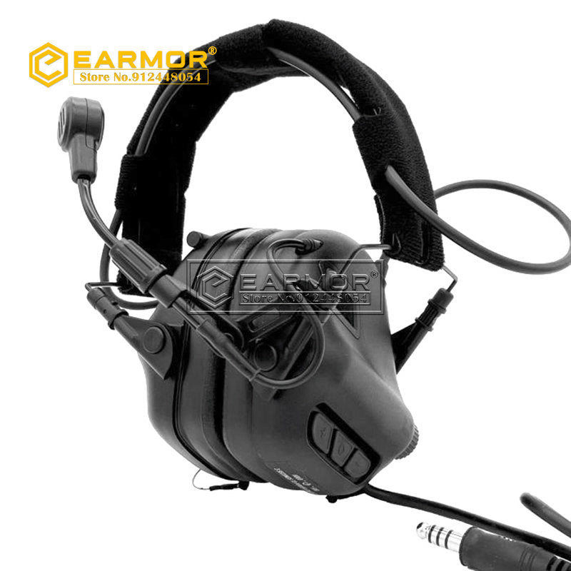 EARMOR M32-Mark3 MilPro Auriculares Protector auditivo estándar militar - Negro