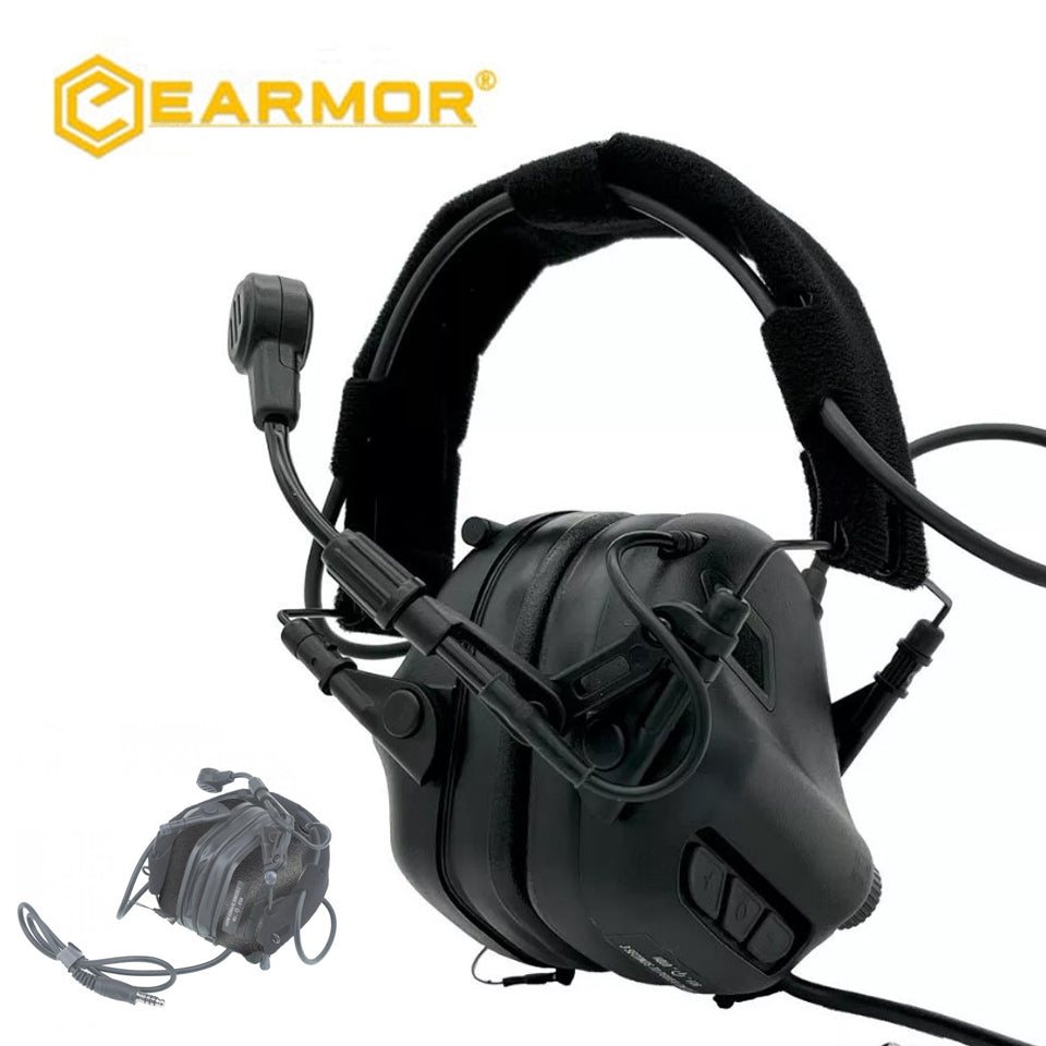 EARMOR M32-Mark3 MilPro Auriculares Protector auditivo estándar militar - Negro