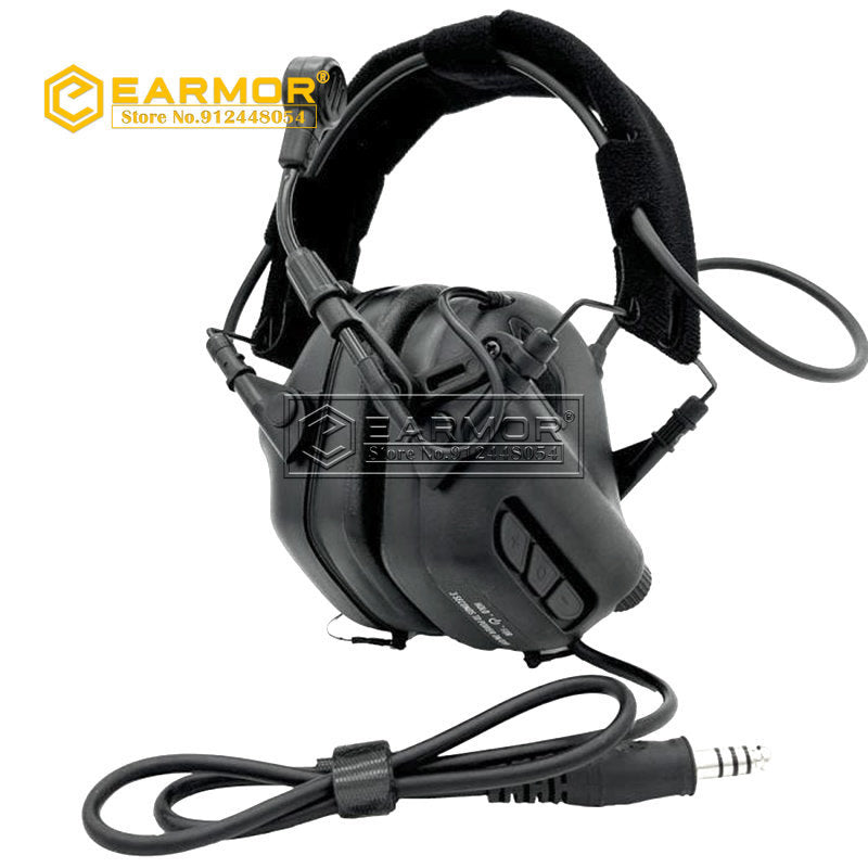 EARMOR M32-Mark3 MilPro Casque Protecteur Auditif Standard Militaire - Noir