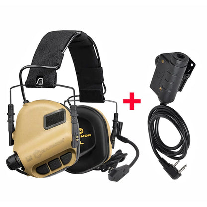 EARMOR M32 MOD4 casque tactique et ensemble d'adaptateurs M51 PTT système de Communication tactique