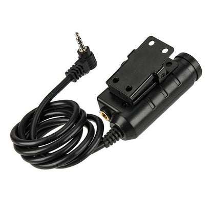 Adaptateur PTT pour casque tactique EARMOR M52 pour radio Yaesu avec bouton de doigt 