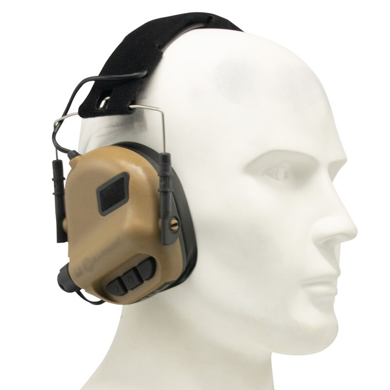 EARMOR M31-MOD4 Auriculares tácticos IPSC Protector auditivo para disparos - Coyote Brown