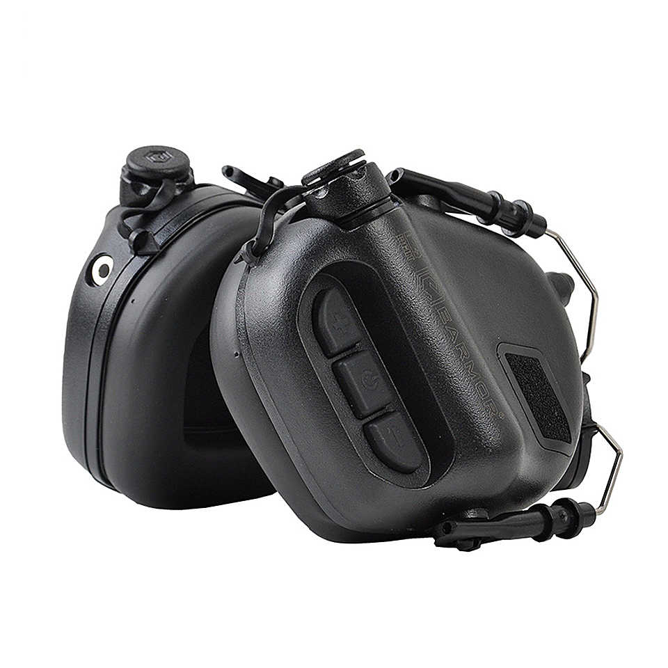 EARMOR M31H MOD4 Tactical Headset Fast Helmet Shooting Hearing Protector - Black