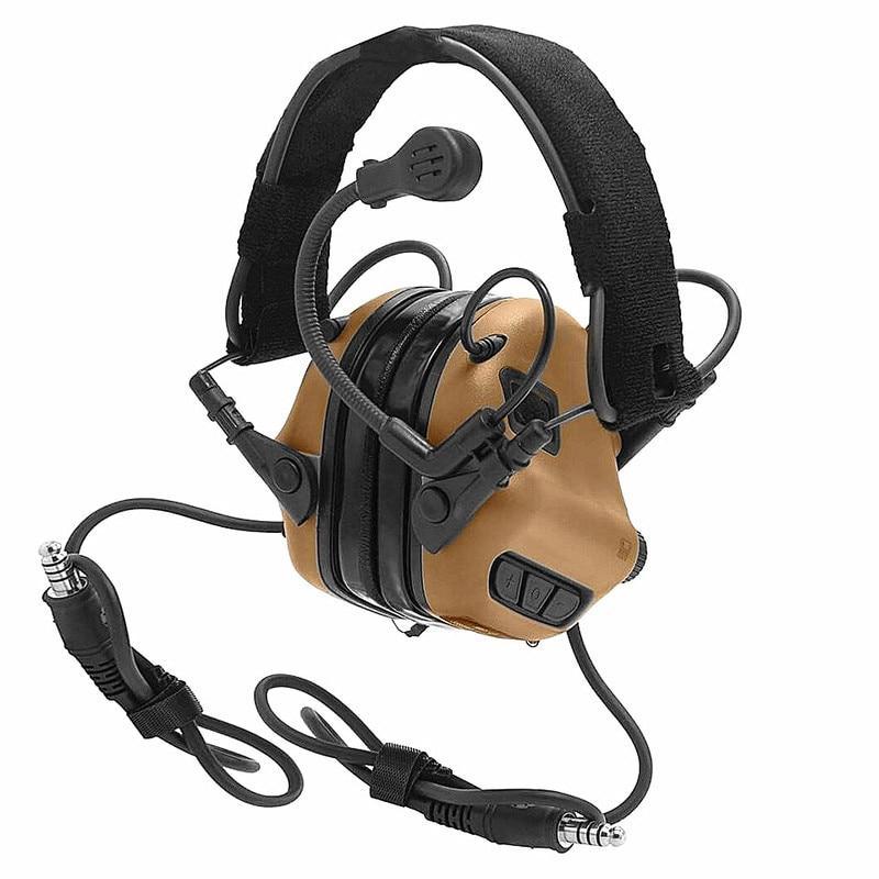 OPSMEN EARMOR Dual Comm M32-Mark3 MilPro Auriculares estándar militar - Verde follaje