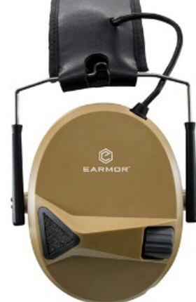 EARMOR-auriculares tácticos M30 MOD4, Protector auditivo con eliminación de ruido para disparos