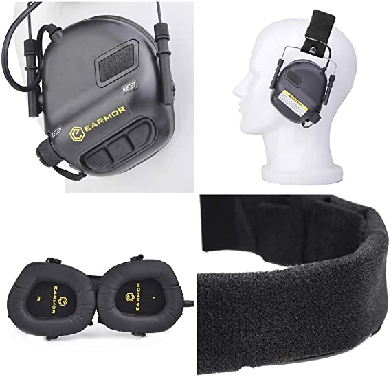 EARMOR M31 MOD4 Shooting Headset Earmuffs Hearing Protection NRR 22dB