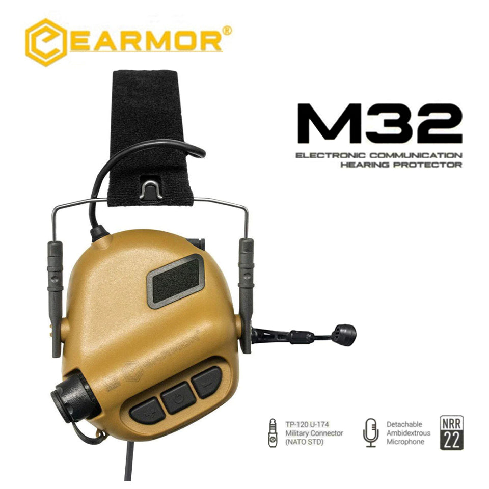 EARMOR casque tactique M32 MOD4 casque antibruit de Communication électronique