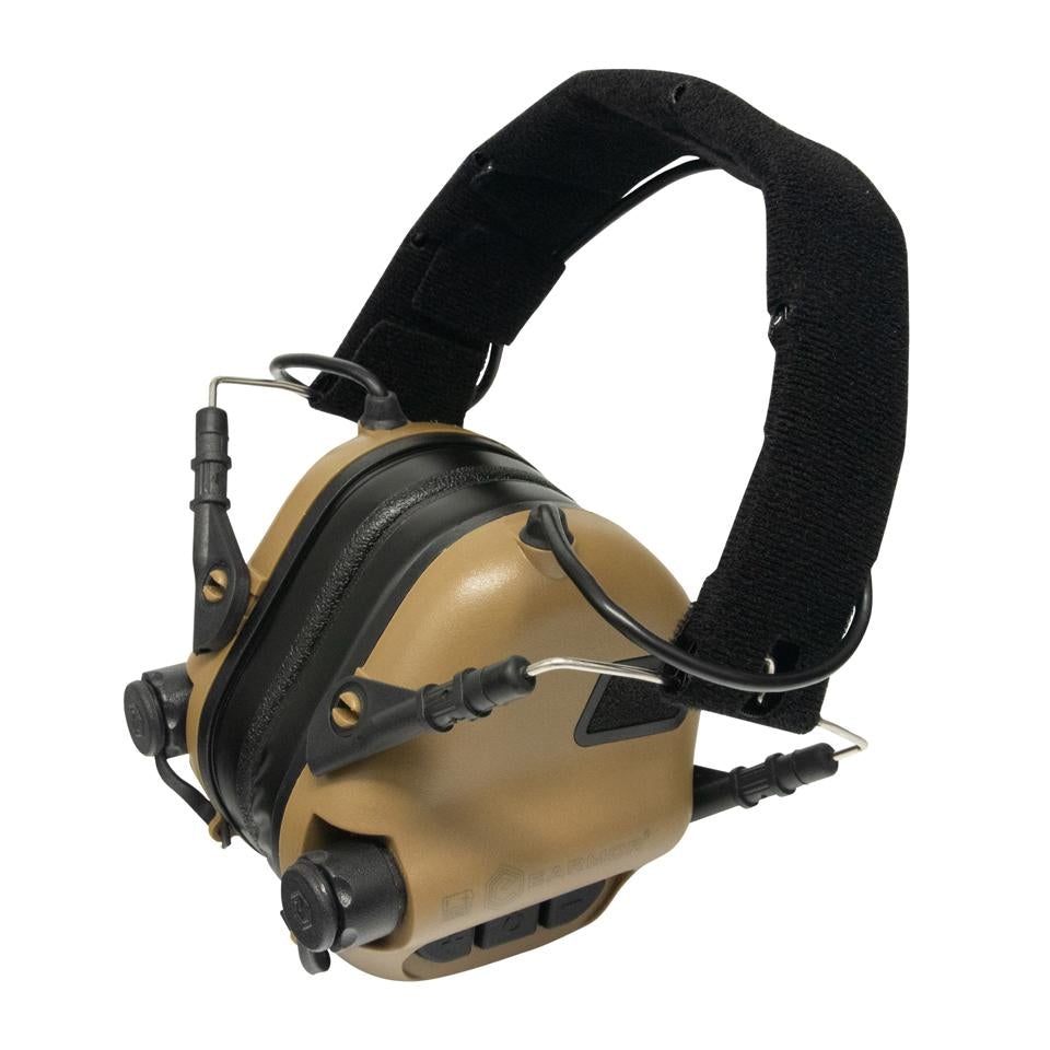 Casque d'écoute aux normes militaires OPSMEN EARMOR M31-Mark3 MilPro - Coyote Brown