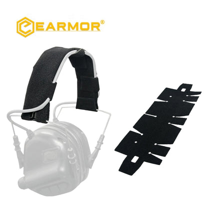 EARMOR M62 - Diadema con cinta mágica para auriculares Opsmen/Peltor Comtac II III Series