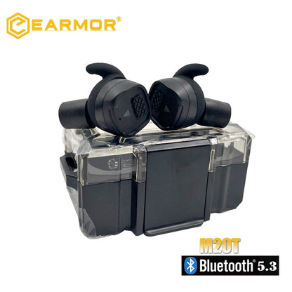 EARMOR M20T Bluetooth BT5.3 Tapones para los oídos Protección auditiva Tapones para los oídos IPSC - 2023 Nuevo 