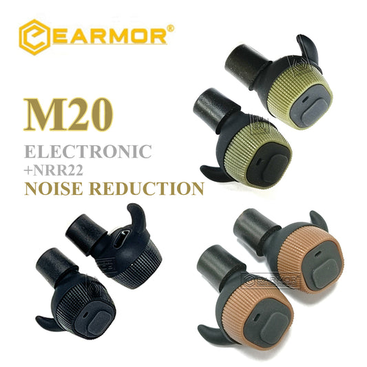 EARMOR M20 MOD4 Tapones para los oídos electrónicos IPSC Protección auditiva para disparos NRR22db 