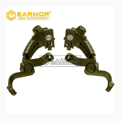 EARMOR M16C Soporte de montaje en riel para auriculares Adaptador de riel ARC para auriculares M31 / M32 / M31H / M32H