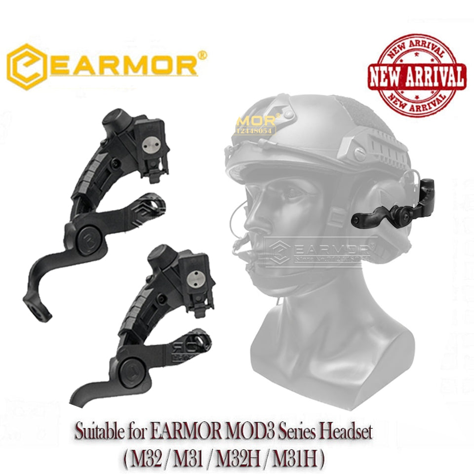 EARMOR M16C support de montage sur Rail de casque adaptateur de Rail ARC pour casque M31/M32/M31H/M32H