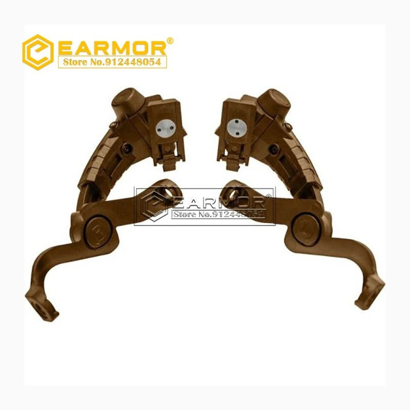 EARMOR M16C Soporte de montaje en riel para auriculares Adaptador de riel ARC para auriculares M31 / M32 / M31H / M32H